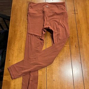 Athleta 7/8 Leggings | Size S | Mauve/Burnt Orange